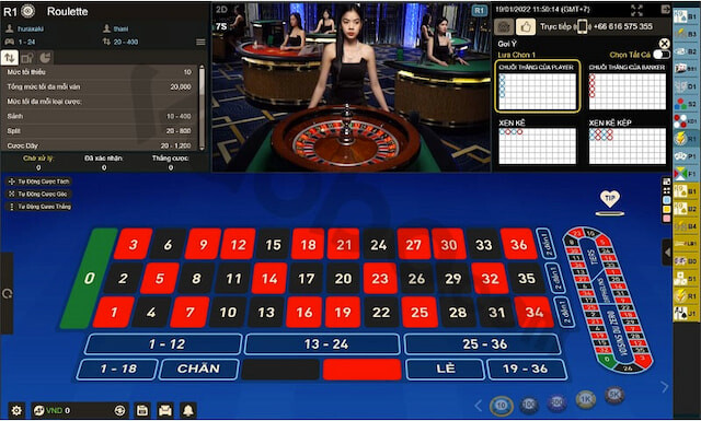 Bước 3: Tham gia Roulette và tiến hành đặt cược